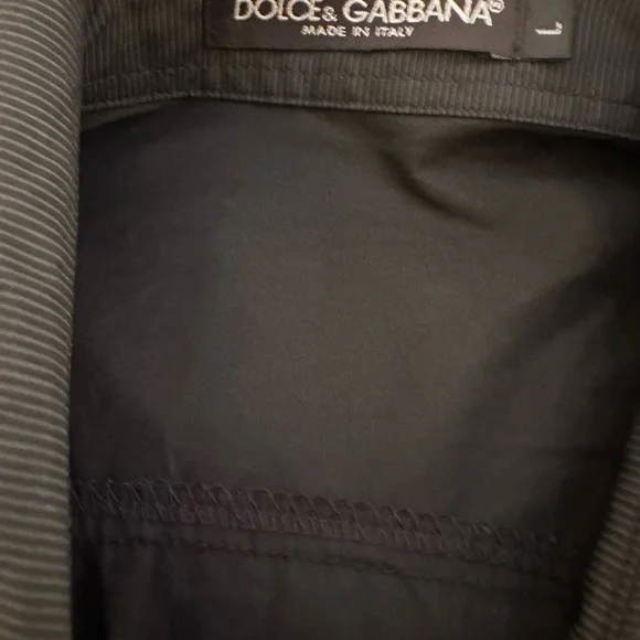 Dolce & Gabbana cotton shirt for men black size large.used